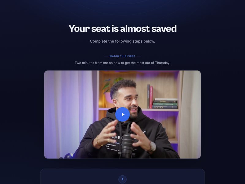Thank-you page preview